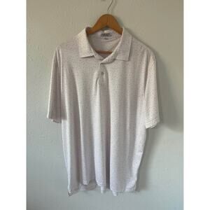 Men’s Peter Millar Polo Shirt Summer Comfort Utopia Burger Drinks Size XLarge